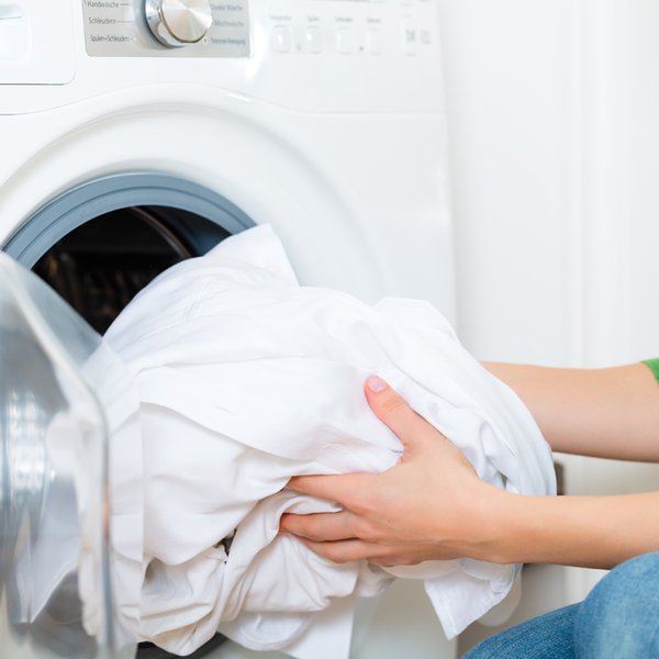 housekeeper with washing machine